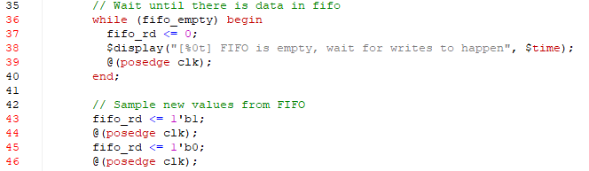 ожидание и чтение из очереди